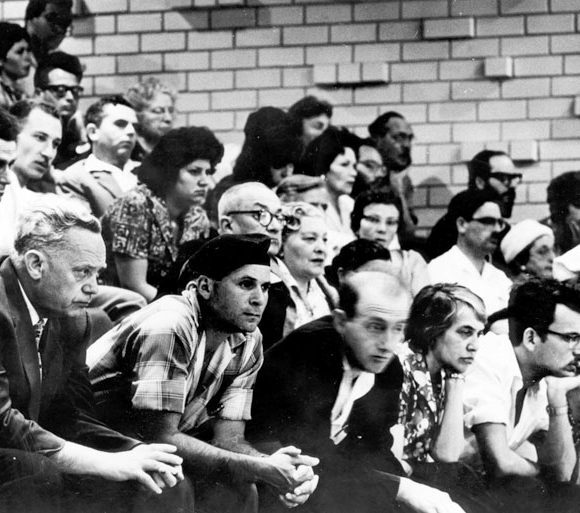 Audience in the courtroom at the Eichmann trial, 1961. Yad Vashem Archive. https://www.yadvashem.org/