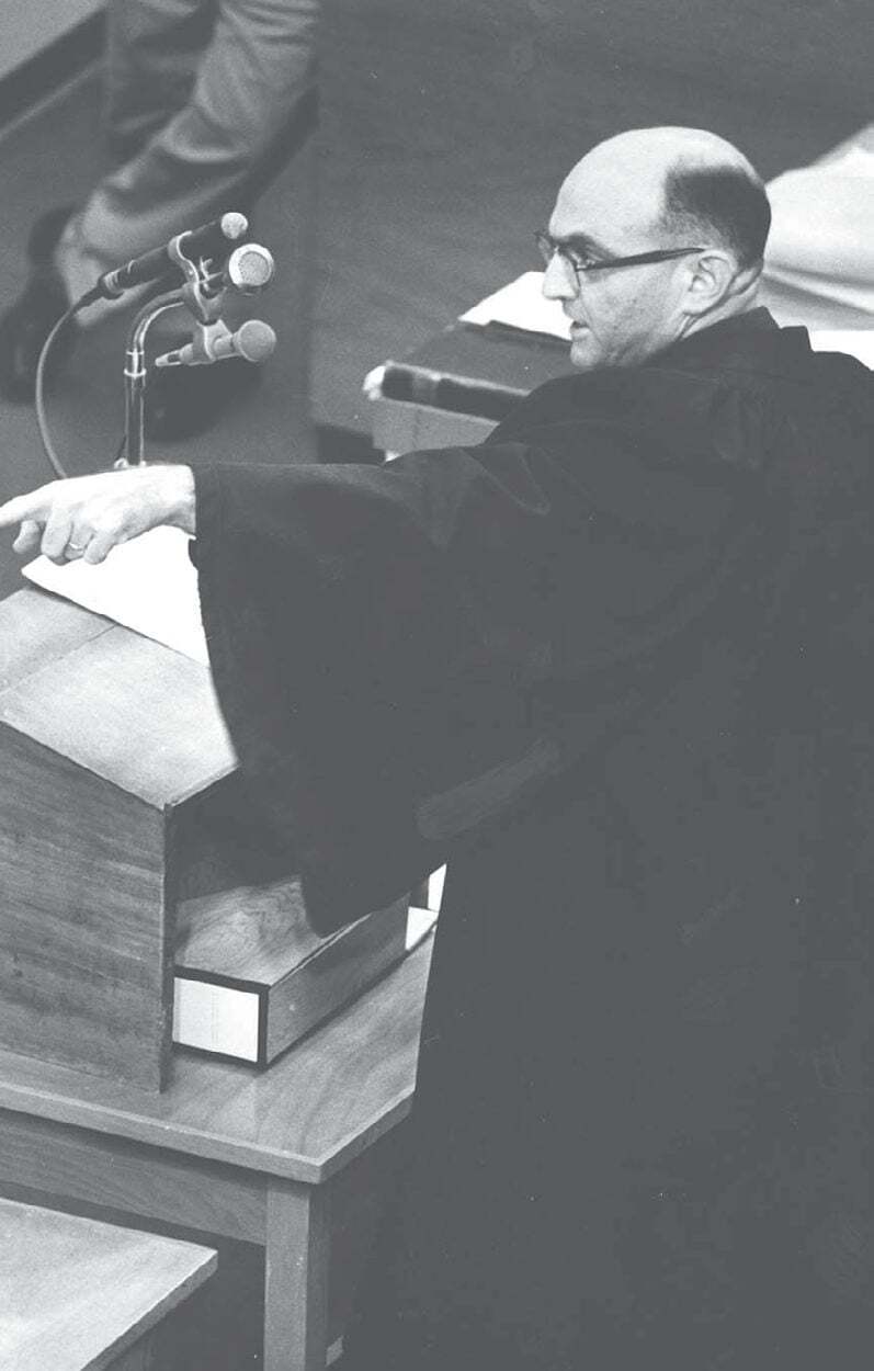 The prosecutor at the Eichmann trial, Gideon Hausner, 1961. Yad Vashem Archive. https://www.yadvashem.org/
