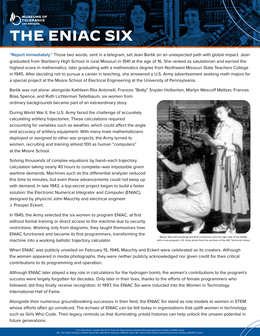The ENIAC Six
