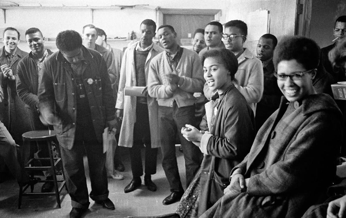 SNCC Staff Singing a Freedom Song in SNCC's National Office, Atlanta, 1963. www.sncclegacyproject.org